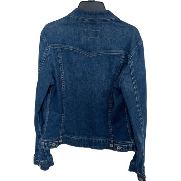 LEVI'S || Classic blue denim jean trucker jacket - Size S Petite - Picture 2 of 6